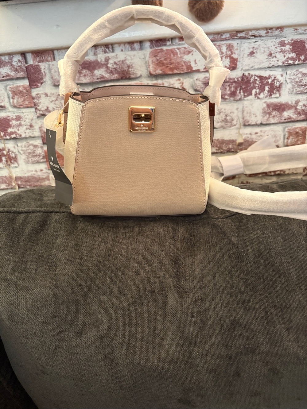 Kate Spade Stylish Beige Top-Handle Women's Bag